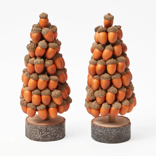 Mrs. Alice Acorn Tree (Pair)< Autumn Decorations