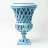 Mrs. Alice Adelaide Blue Lattice Urn< Vases | Vases & Planters