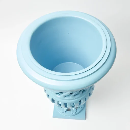 Mrs. Alice Adelaide Blue Lattice Urn< Vases | Vases & Planters