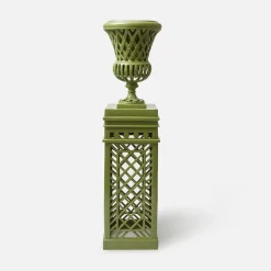 Mrs. Alice Adelaide Green Lattice Urn & Pedestal< Vases | Vases & Planters