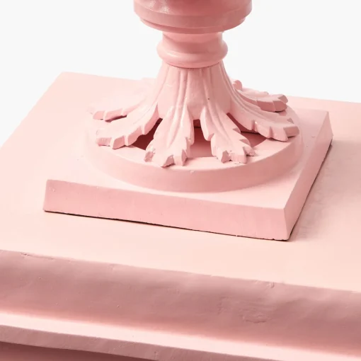 Mrs. Alice Adelaide Pink Lattice Urn & Pedestal< Vases | Vases & Planters