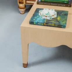 Mrs. Alice Adele Grasscloth Coffee Table< Furniture