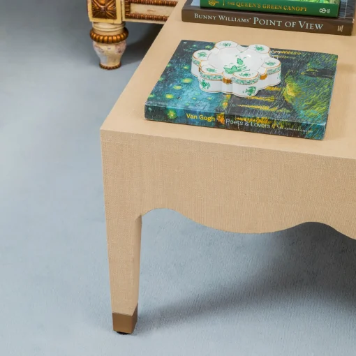 Mrs. Alice Adele Grasscloth Coffee Table< Furniture