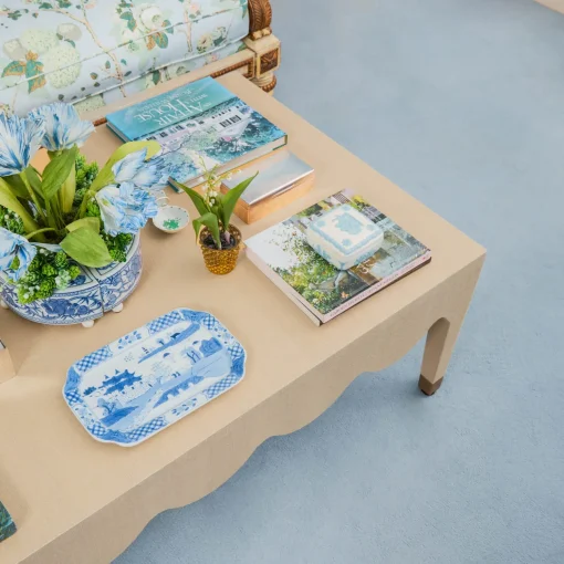 Mrs. Alice Adele Grasscloth Coffee Table< Furniture