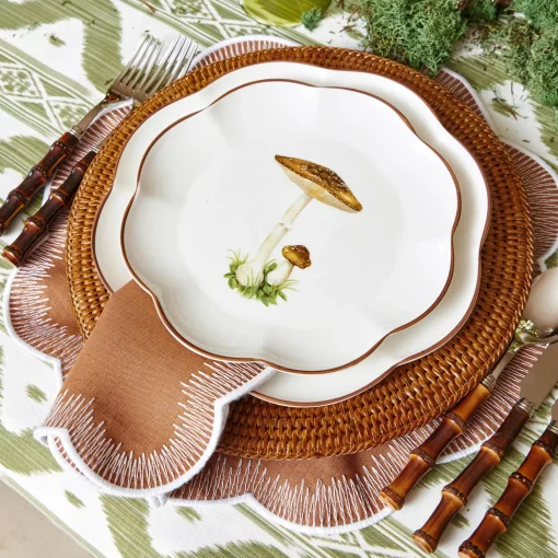 Mrs. Alice Alathea Caramel Linen Placemats (Set of 4)< Placemats