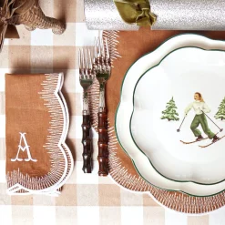 Mrs. Alice Alathea Caramel Linen Placemats & Napkins (Set of 4)< Table Linen Sets | Mrs. Alice Monogram