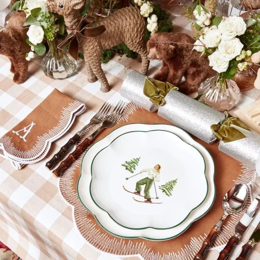 Mrs. Alice Alathea Caramel Linen Placemats & Napkins (Set of 4)< Table Linen Sets | Mrs. Alice Monogram