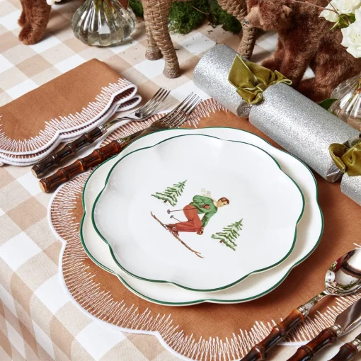 Mrs. Alice Alathea Caramel Linen Placemats (Set of 4)< Placemats