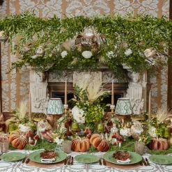 Mrs. Alice Alathea Caramel Linen Placemats & Napkins (Set of 4)< Table Linen Sets | Mrs. Alice Monogram