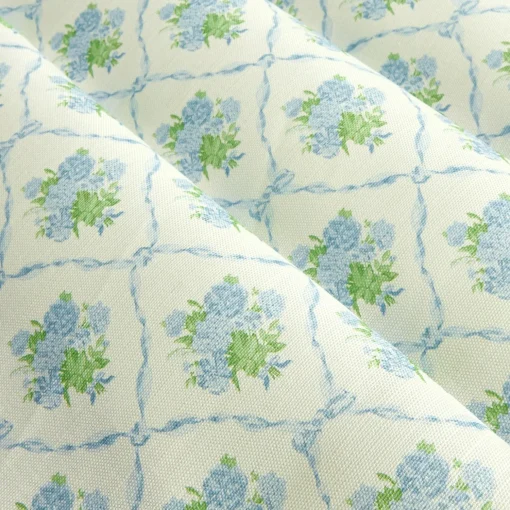 Mrs. Alice Alice's Bouquet Fabric (Blue)< Serena Fresson Fabrics