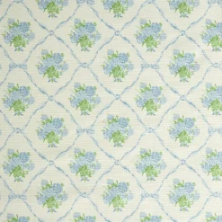 Mrs. Alice Alice's Bouquet Fabric (Blue)< Serena Fresson Fabrics