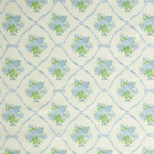 Mrs. Alice Alice's Bouquet Fabric (Blue)< Serena Fresson Fabrics