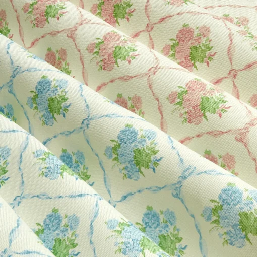 Mrs. Alice Alice's Bouquet Fabric (Blue)< Serena Fresson Fabrics