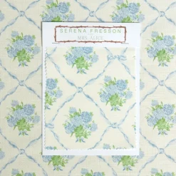 Mrs. Alice Alice's Bouquet Fabric (Blue)< Serena Fresson Fabrics