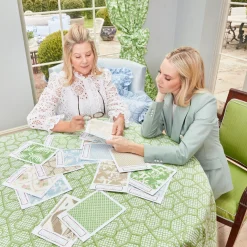 Mrs. Alice Alice's Bouquet Fabric (Blue)< Serena Fresson Fabrics