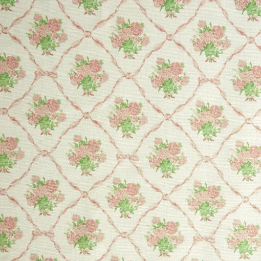 Mrs. Alice Alice's Bouquet Fabric (Pink)< Serena Fresson Fabrics