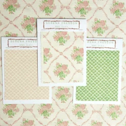 Mrs. Alice Alice's Bouquet Fabric (Pink)< Serena Fresson Fabrics