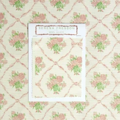 Mrs. Alice Alice's Bouquet Fabric (Pink)< Serena Fresson Fabrics