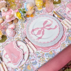 Mrs. Alice Allegra Pink Placemats & Napkins (Set of 4)< Table Linen Sets | Mrs. Alice Monogram