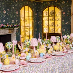 Mrs. Alice Allegra Pink Placemats & Napkins (Set of 4)< Table Linen Sets | Mrs. Alice Monogram