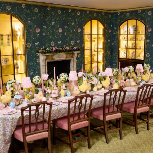Mrs. Alice Allegra Pink Placemats (Set of 4)< Placemats