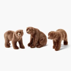 Mrs. Alice Alpine Brown Bears (Set of 3)< Christmas Decorations