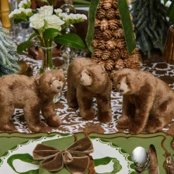 Mrs. Alice Alpine Brown Bears (Set of 3)< Christmas Decorations