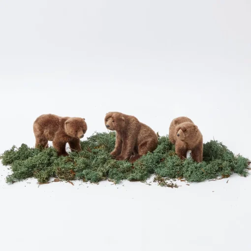 Mrs. Alice Alpine Brown Bears (Set of 3)< Christmas Decorations
