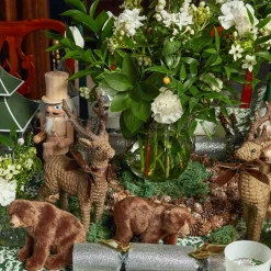 Mrs. Alice Alpine Brown Bears (Set of 3)< Christmas Decorations