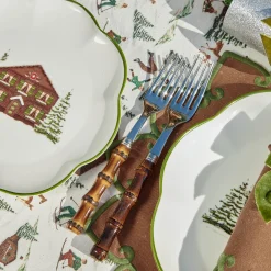 Mrs. Alice Alpine Chalet Dinner & Starter Plates (Set of 8)< Crockery Sets