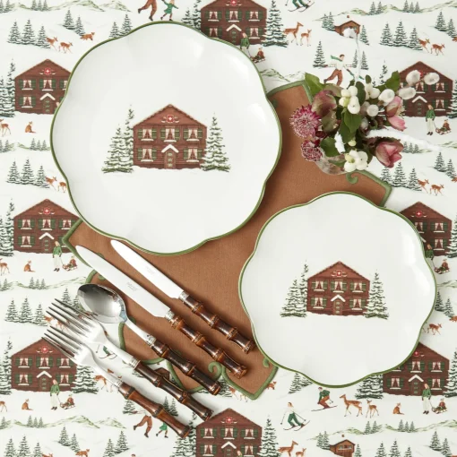 Mrs. Alice Alpine Chalet Dinner & Starter Plates (Set of 8)< Crockery Sets