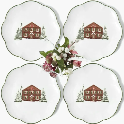 Mrs. Alice Alpine Chalet Dinner Plate (Set of 4)< Dinner Plates | Crockery Sets