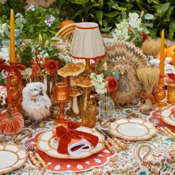 Mrs. Alice Amber Hobnail Glasses (Set of 6)< Glasses