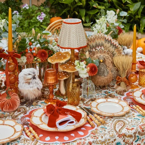 Mrs. Alice Amber Hobnail Glasses (Set of 6)< Glasses