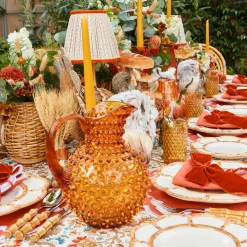 Mrs. Alice Amber Hobnail Jug< Jugs