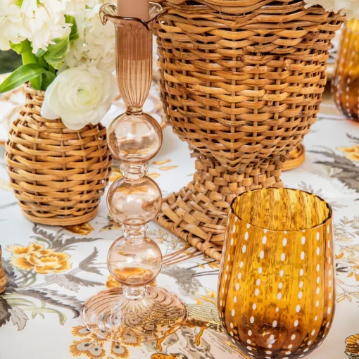 Mrs. Alice Amber Speckle Water Glasses (Set of 6)< Glasses