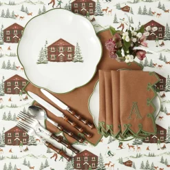 Mrs. Alice Angelina Chestnut & Green Placemats (Set of 4)< Placemats | Under £100