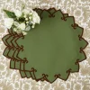 Mrs. Alice Angelina Forest Green & Brown Placemats (Set of 4)< Placemats
