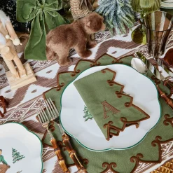 Mrs. Alice Angelina Forest Green & Brown Placemats (Set of 4)< Placemats