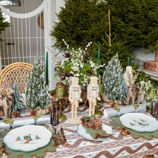 Mrs. Alice Angelina Forest Green & Brown Placemats (Set of 4)< Placemats