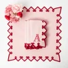 Mrs. Alice Angelina Pink & Red Napkins (Set of 4)< Napkins | Mrs. Alice Monogram