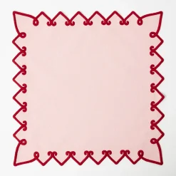 Mrs. Alice Angelina Pink & Red Napkins (Set of 4)< Napkins | Mrs. Alice Monogram