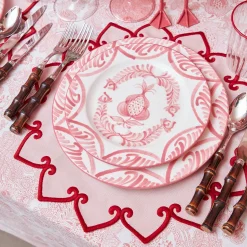 Mrs. Alice Angelina Pink & Red Placemats (Set of 4)< Placemats | For Her