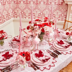 Mrs. Alice Angelina Pink & Red Placemats (Set of 4)< Placemats | For Her
