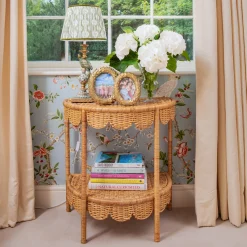Mrs. Alice Annabelle Rattan Side Table< Furniture | Furniture