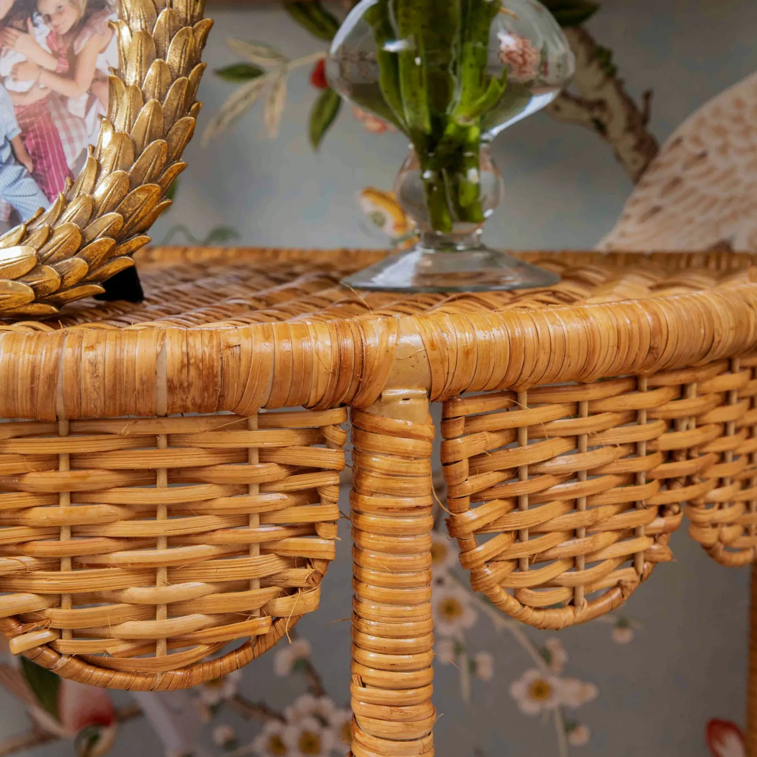 Mrs. Alice Annabelle Rattan Side Table< Furniture | Furniture