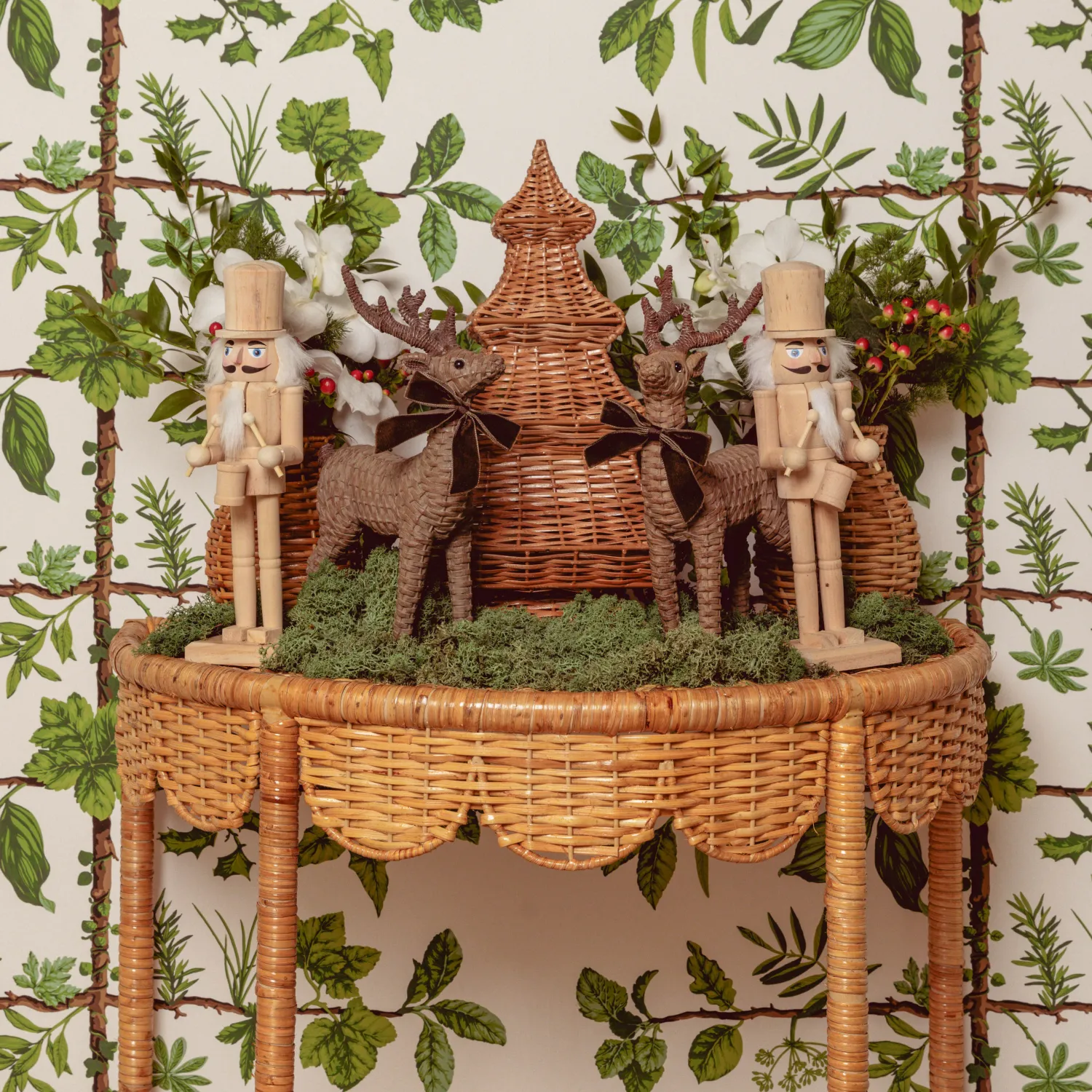 Mrs. Alice Annabelle Rattan Side Table< Furniture | Furniture