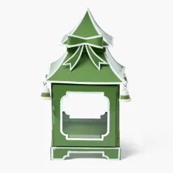 Mrs. Alice Apple Green Bow Pagoda Lantern< Spring Decorations | Pagodas & Lanterns