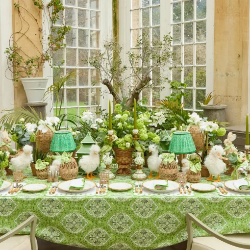 Mrs. Alice Apple Green Bow Pagoda Lantern< Spring Decorations | Pagodas & Lanterns