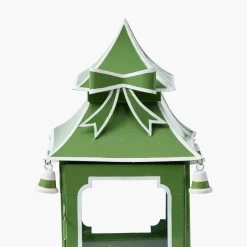 Mrs. Alice Apple Green Bow Pagoda Lantern< Spring Decorations | Pagodas & Lanterns